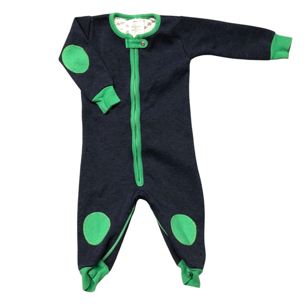 Deedee | Navy and Green Playsuit | 6-12m