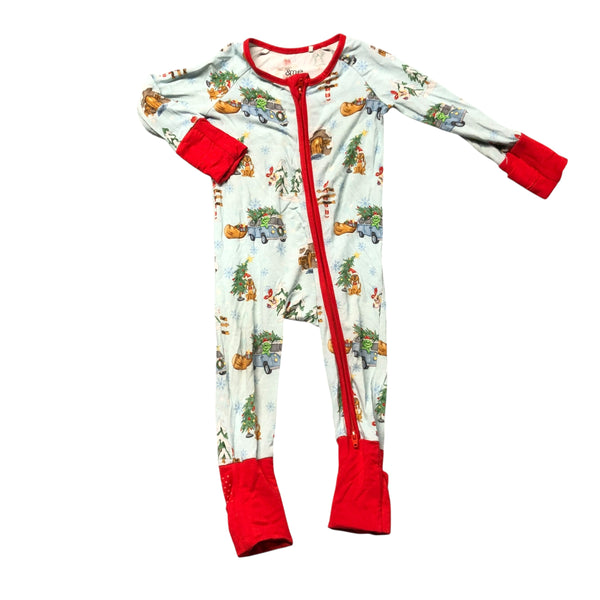 &me | Bamboo Christmass Pajamas | 3-6M