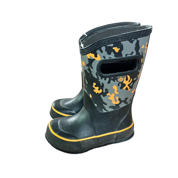 Bogs | Grey & Orange Camo Boots | 7 Toddler