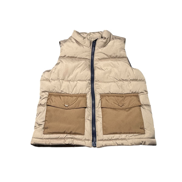 Old Navy | Tan Color Block Vest | 3T