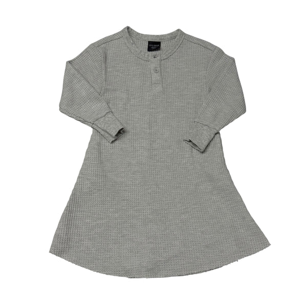 Little Bipsy | Grey Waffle Knit Dress | 2-3