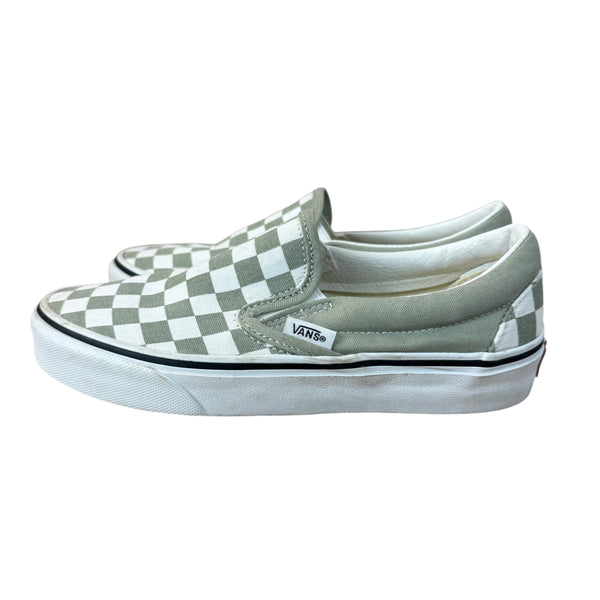 Vans | Sage Checkerboard Slip-ons | Men's 3.5 Women's 5