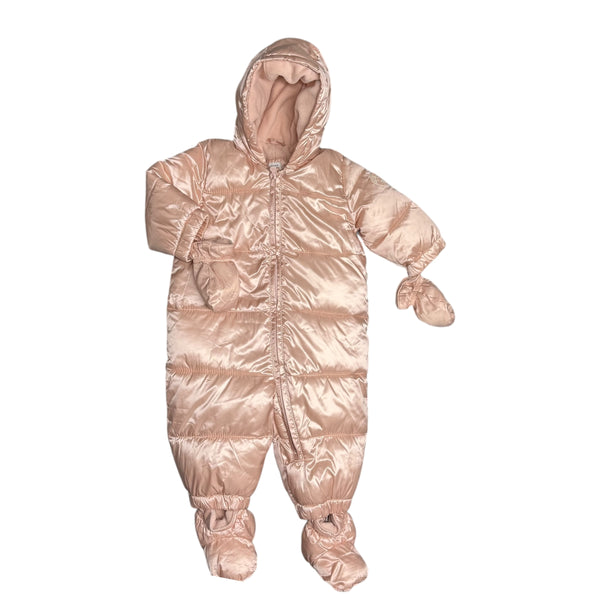 Gap | Pink Bunting Suit w/ Detachable mittens & Boots | 6-12m