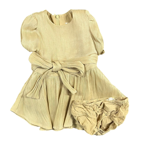 Nora Lee | Gold Dress & Bloomers | 2t