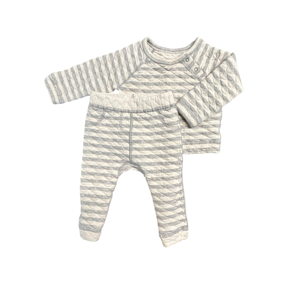 Quilted Striped Set | 12-18m