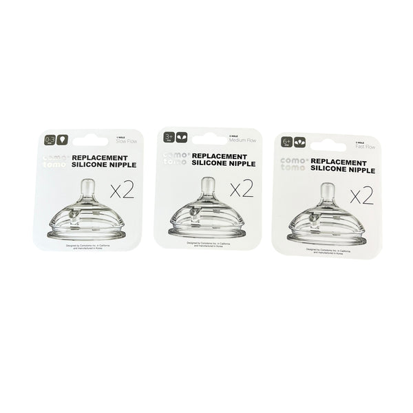 Como Tomo Nipple Replacements | New in Box | Size 1,2,3
