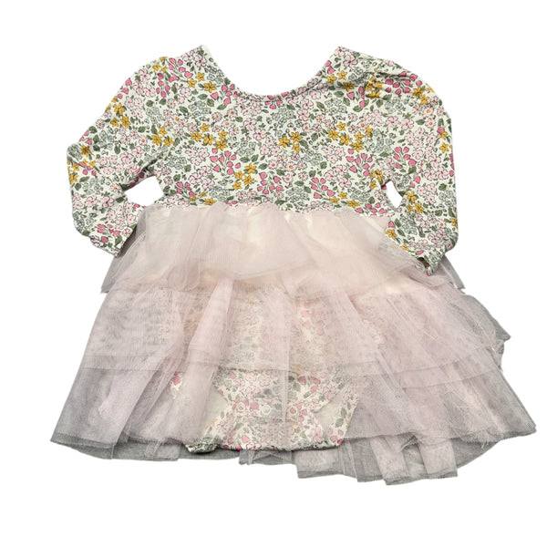 Milkberry | Floral Tutu Dress | 6-9m