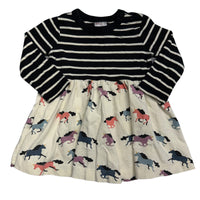 Hanna Andersson | Horse and Stripes Dress | 12-18m