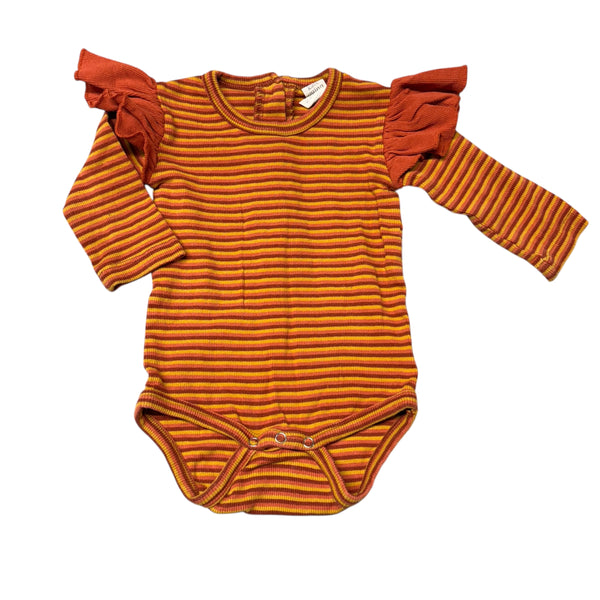Kate Quinn | Striped Onesie | 6-12m