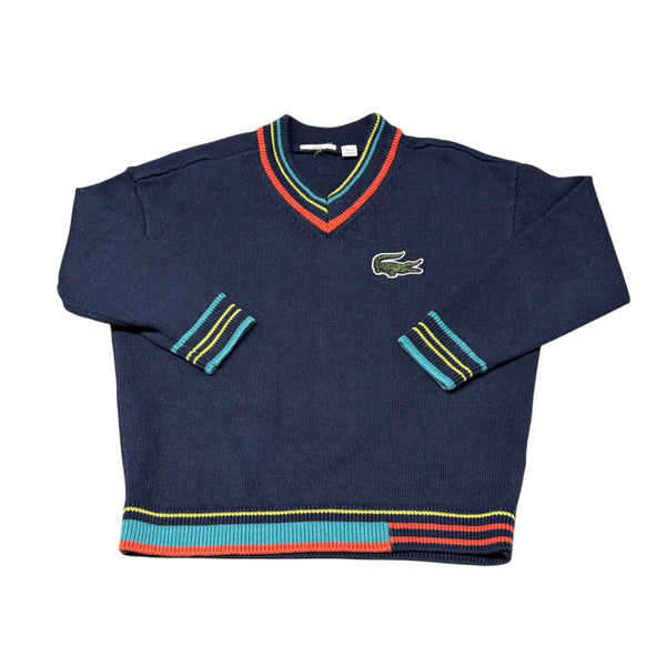 Lacoste | Navy V-Neck Sweater | 6