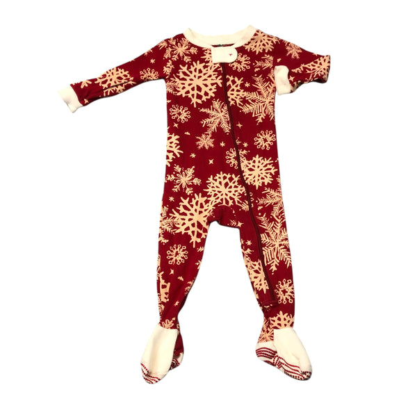 Burt's Bees | Snowflake Footie Pajamas | 3-6M