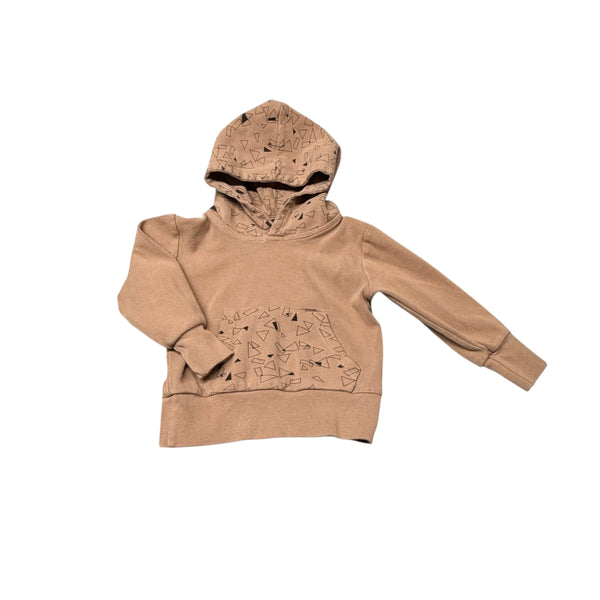 Little Bipsy | Tan Triangle Hoodie | 12-18M