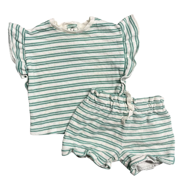 H&M | Striped Set | 6m