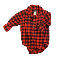 OshKosh | Plaid Onesie | 18m