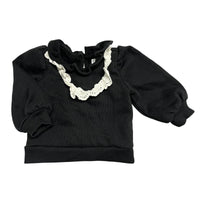 Janie and Jack | Lace Ruffle Sweatshirt | 6-12m