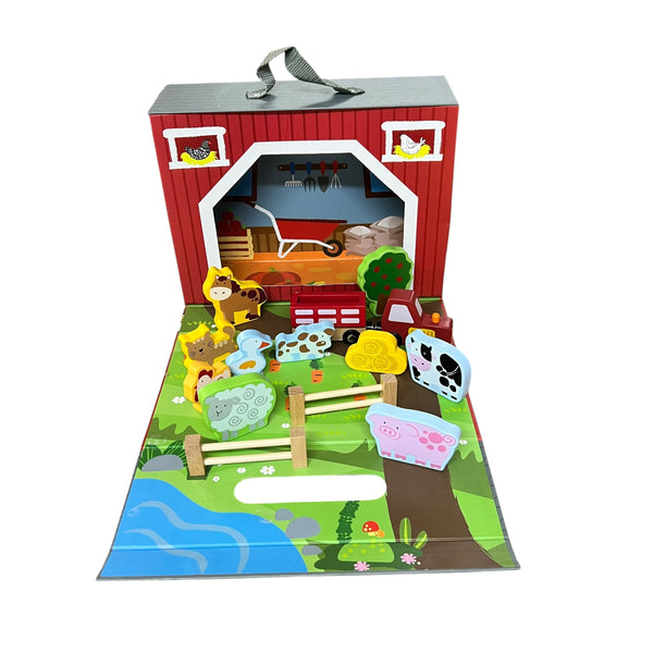 Mud Pie Wooden Farm Box