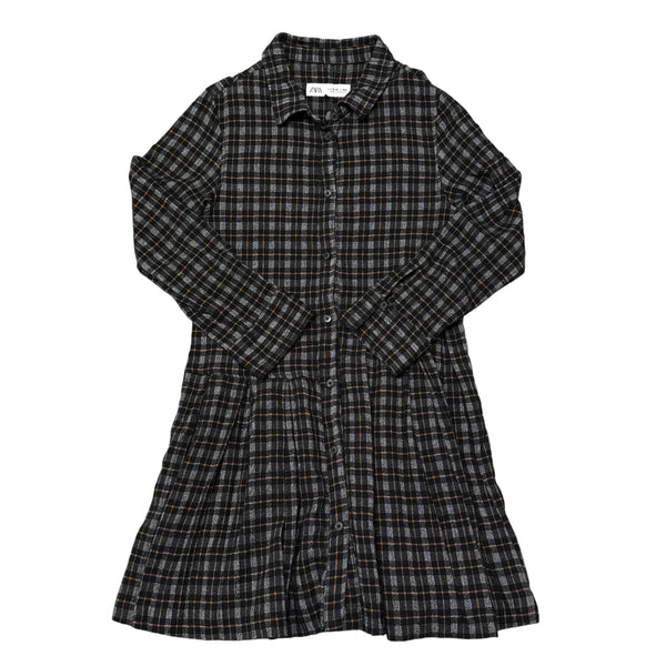 Zara | Collared Plaid Dress | 13-14