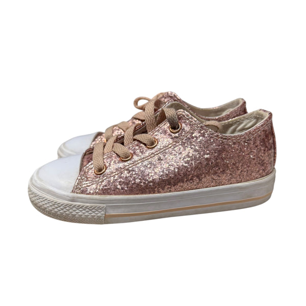 Converse | Pink Glitter Chuck Taylors | 9 Child