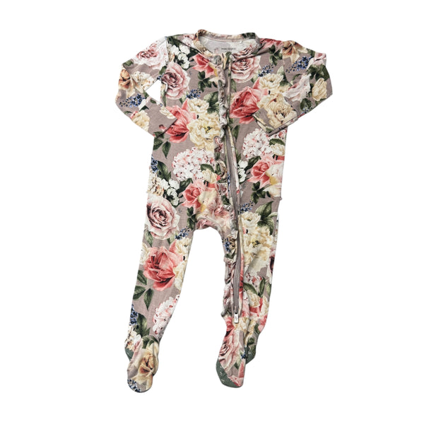 Posh Peanut | Floral Footy Pajamas | 6-9m