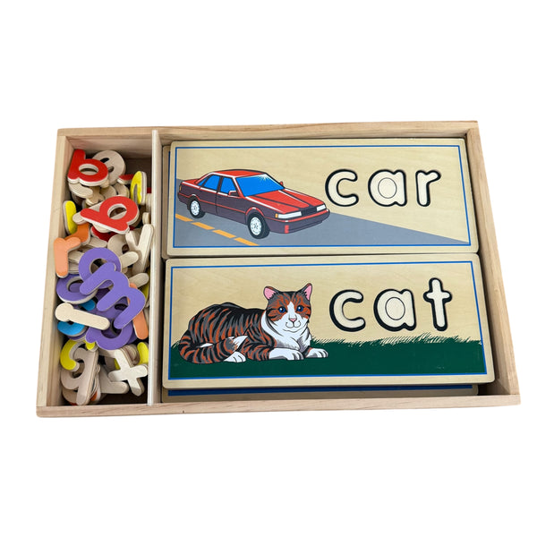 Melissa & Doug | Wooden Word Puzzle