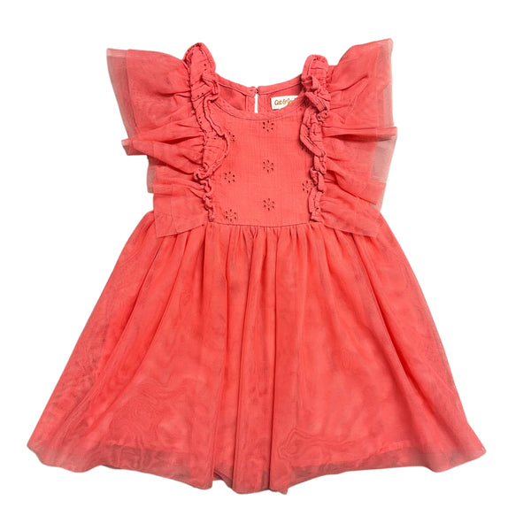 Cat & Jack | Tulle & Eyelet Dress | 2t