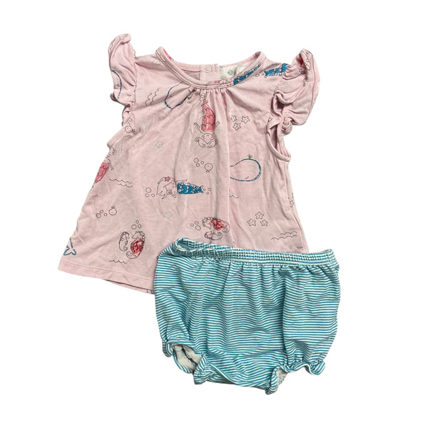 Angel Dear | Mermaid Dress & Bloomers | 3-6m