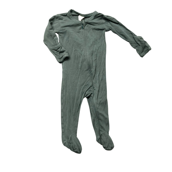 Kate Quinn | Green Footy Pajamas | 0-3m