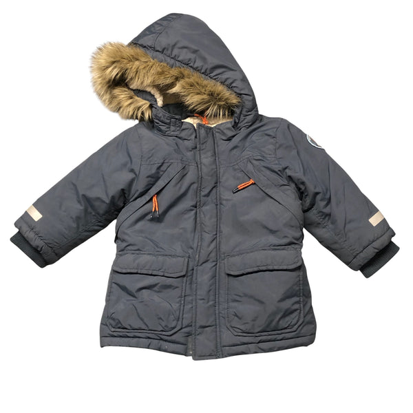 H&M | Navy Winter Coat | 3T