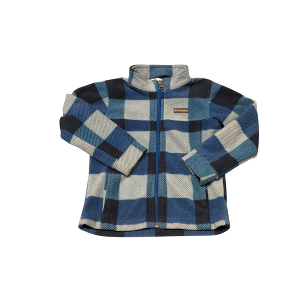 Columbia | Blue Plaid Fleece Jacket | 4T