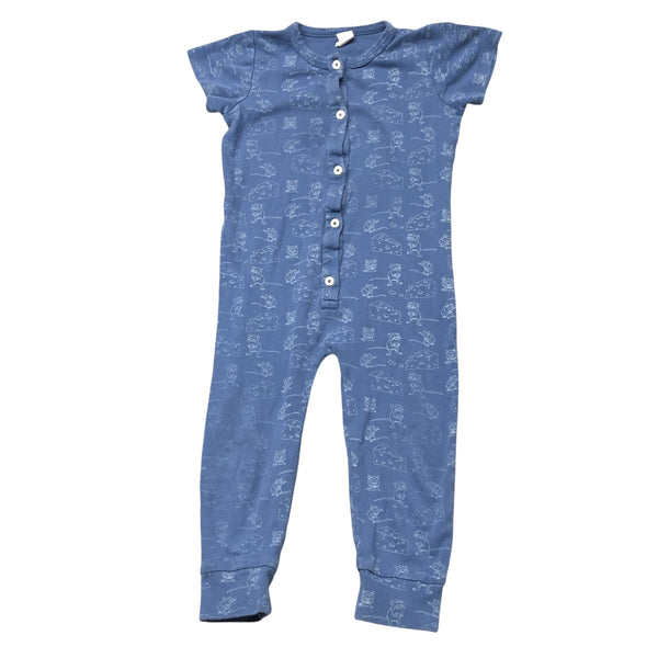 Kate Quinn | Blue Mouse and Cheese Playsuit | 3T