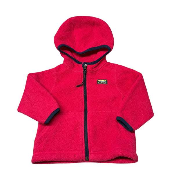 L.L. Bean | Hot Pink Fleece Jacket | 6-12m