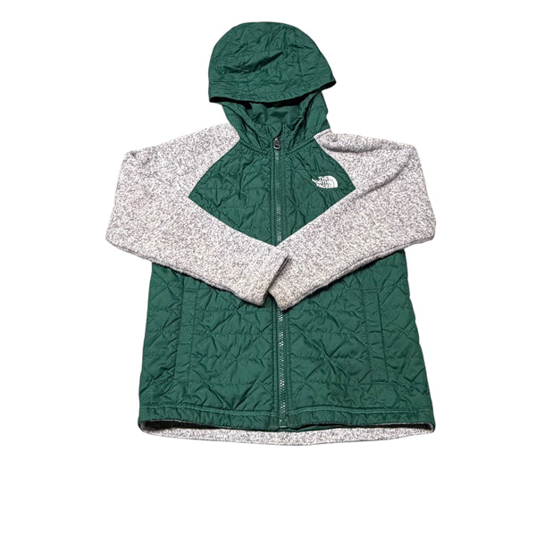 North Face | Green + Gray Quilted Jacket | S (7/8)