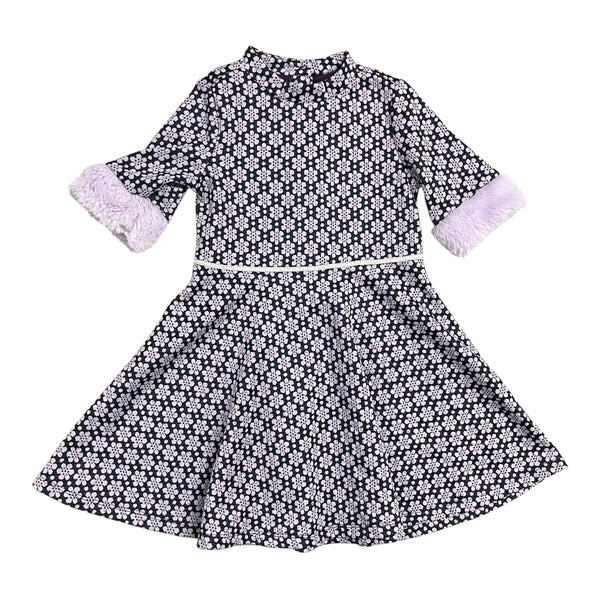 Janie and Jack | Fur Trimmed Dress | 4t