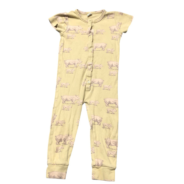 Kate Quinn | Pig Short Sleeve Playsuit | 3T