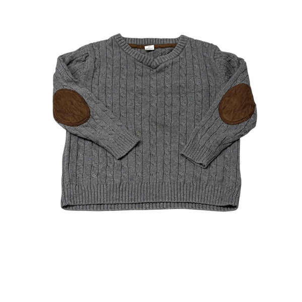 Janie + Jack | Gray Cable Knit Sweater | 2T