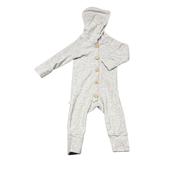 Childhoods | Light Gray Hooded Playsuit | 6-12M