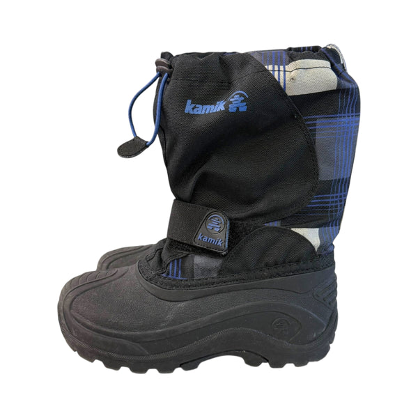 Kamik | Plaid Snow Boots | 1 Youth