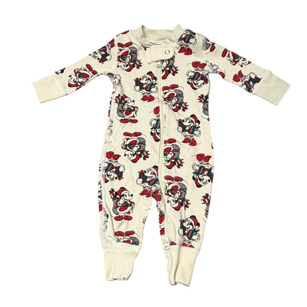 Hanna Andersson | Disney Mickey + Minnie Playsuit | 0-3 mos