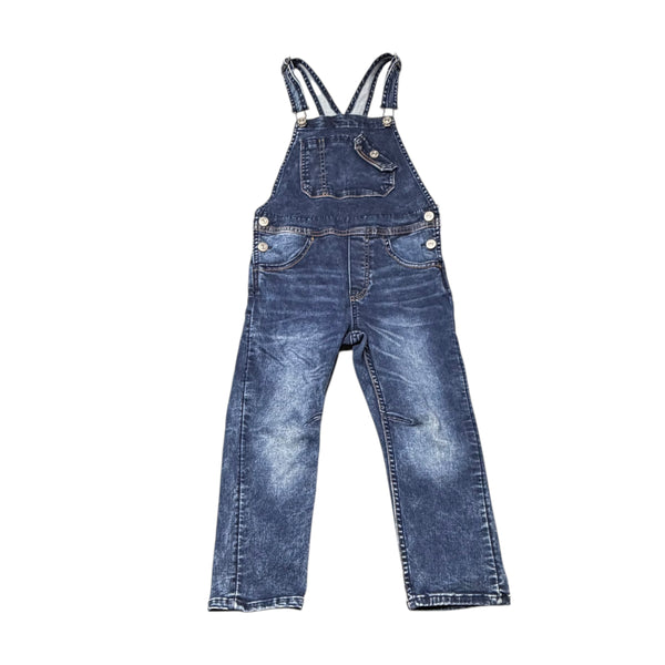 H&M | Distressed Denim Overalls | 5-6Y