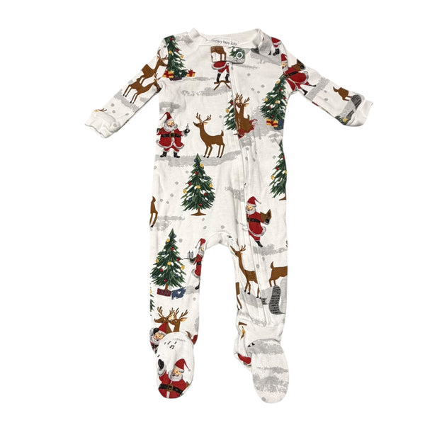 Pottery Barn | Santa Claus Footie Pajamas | 0-3M