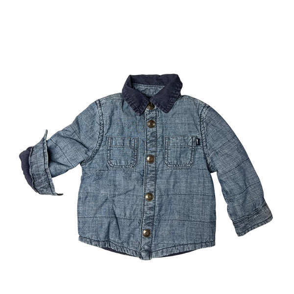 Baby B'gosh | Quilted Chambray Coat | 9m