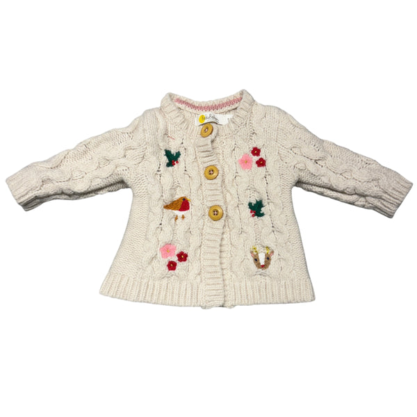 Boden | Embroidered Cardigan | 0-3m
