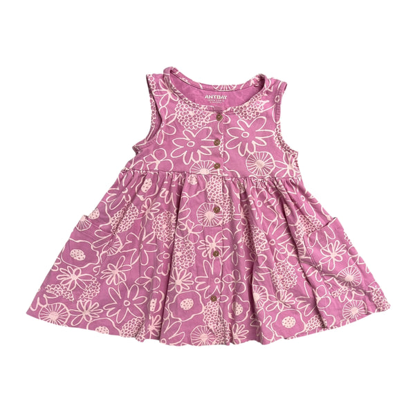 John Lewis | Floral Pink Dress | 4t