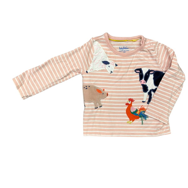 Boden | Farm Animal Shirt | 3-6m