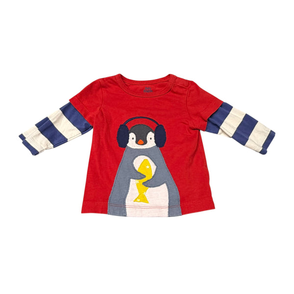 Boden | Penguin Long Sleeve | 3-6M