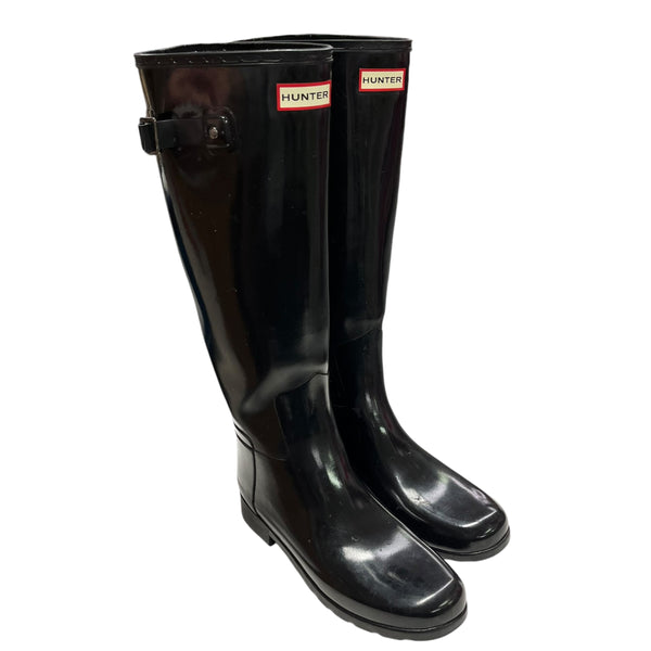 Hunter | Original Gloss Black Boot | 8 Womens