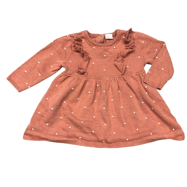 H&M | Pink Ruffle Dress | 6m