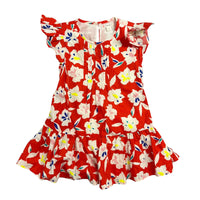 Crewcuts | Red Floral Dress | 3t