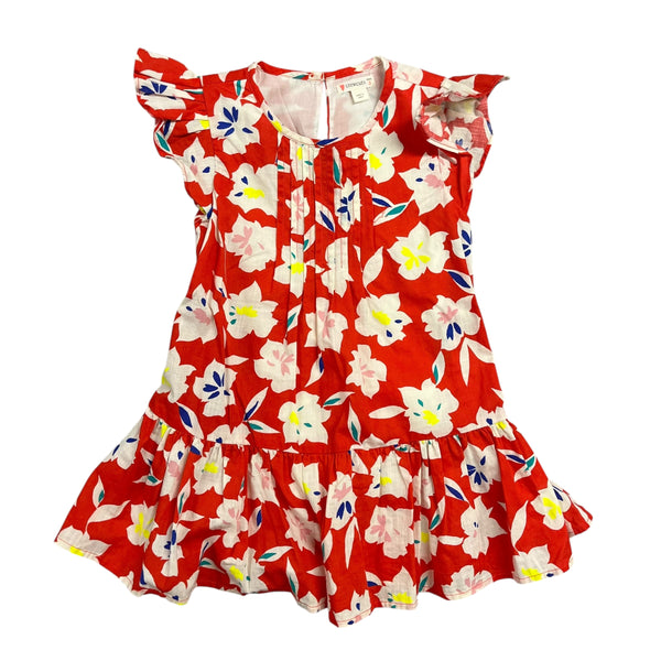 Crewcuts | Red Floral Dress | 3t