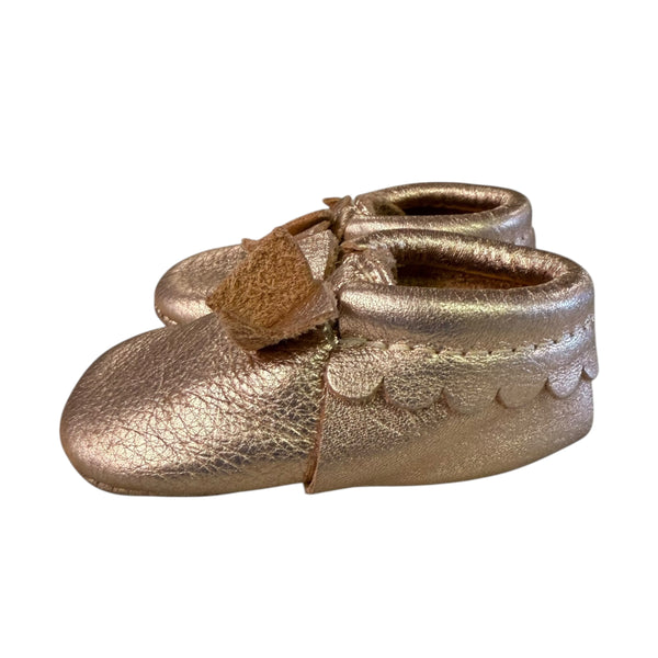 Freshly Picked | Gold Moccasins | 2 Infant